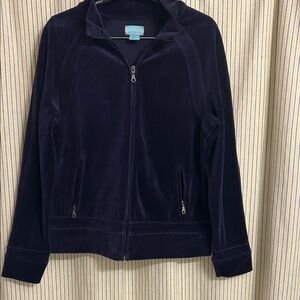 Tangerine Midnight Purple Velvet Bomber Jacket